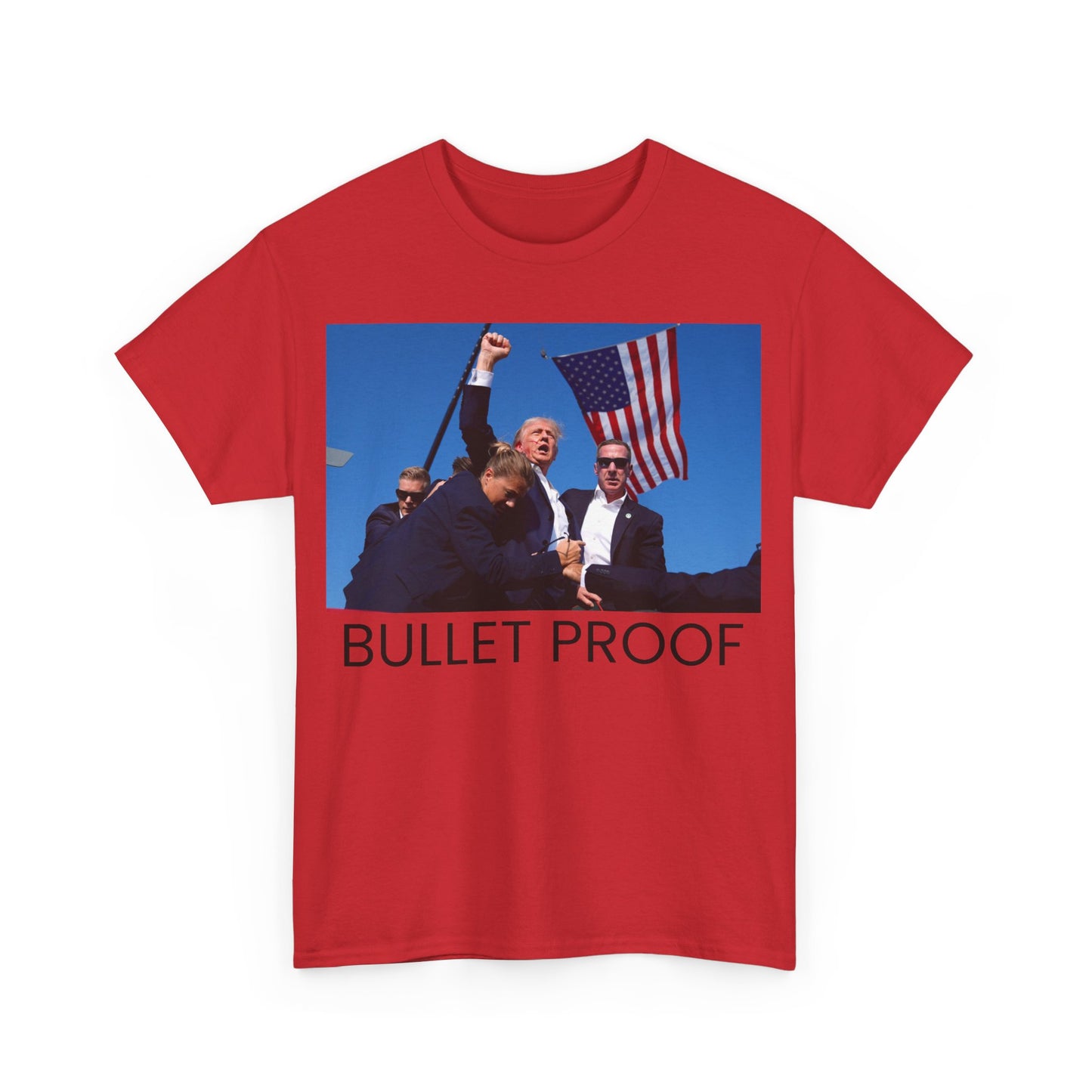 Trump Bullet Proof - Unisex Heavy Cotton Tee